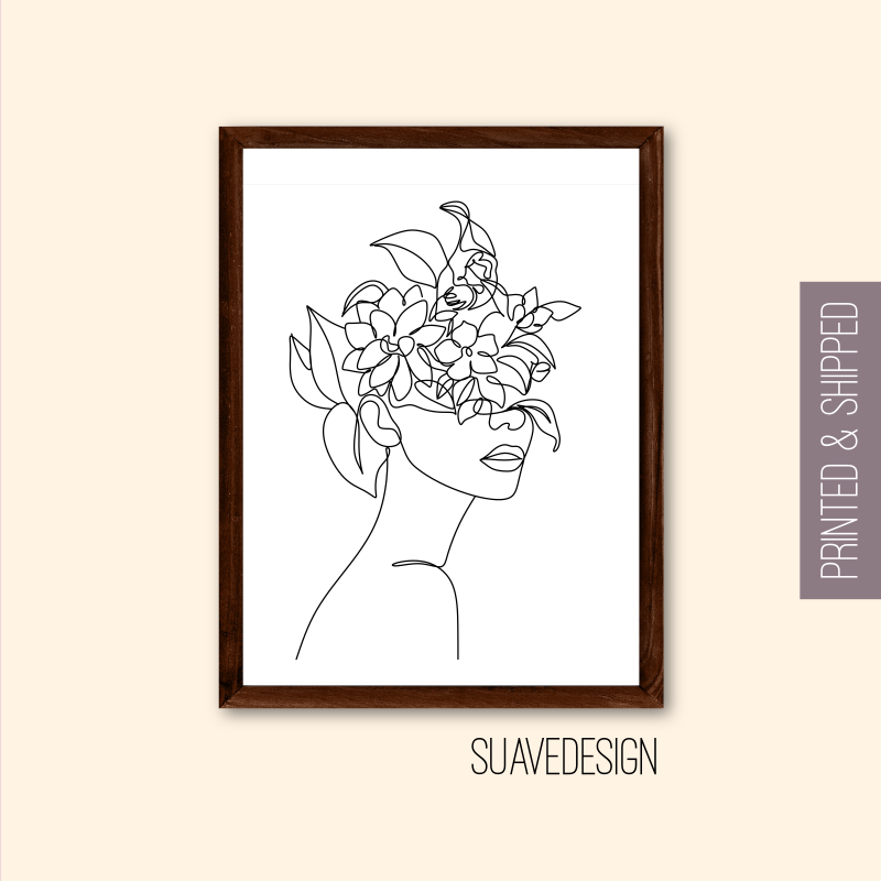 Abstract Line Art, Wall Art, Home Decor, Trendy Abstract Art Print