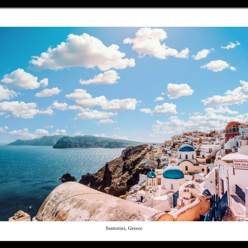 Greece Holiday Photo Print Souvenirs, Fine Art Photography Memorabilia Gift Poster Greece Santorini