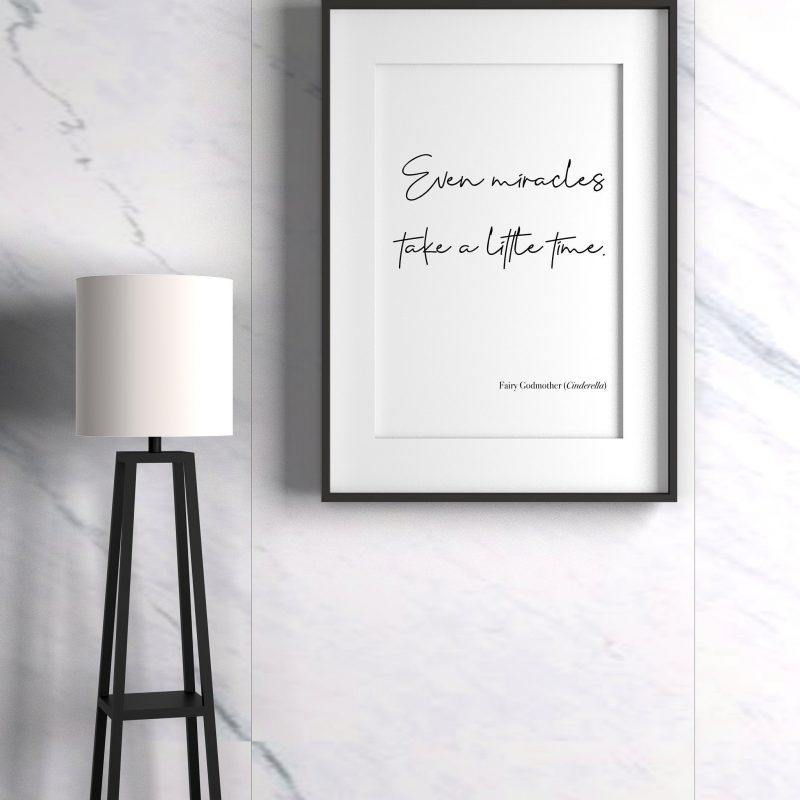 Disney Quote Print Inspiring Minimalist Wall Art Print