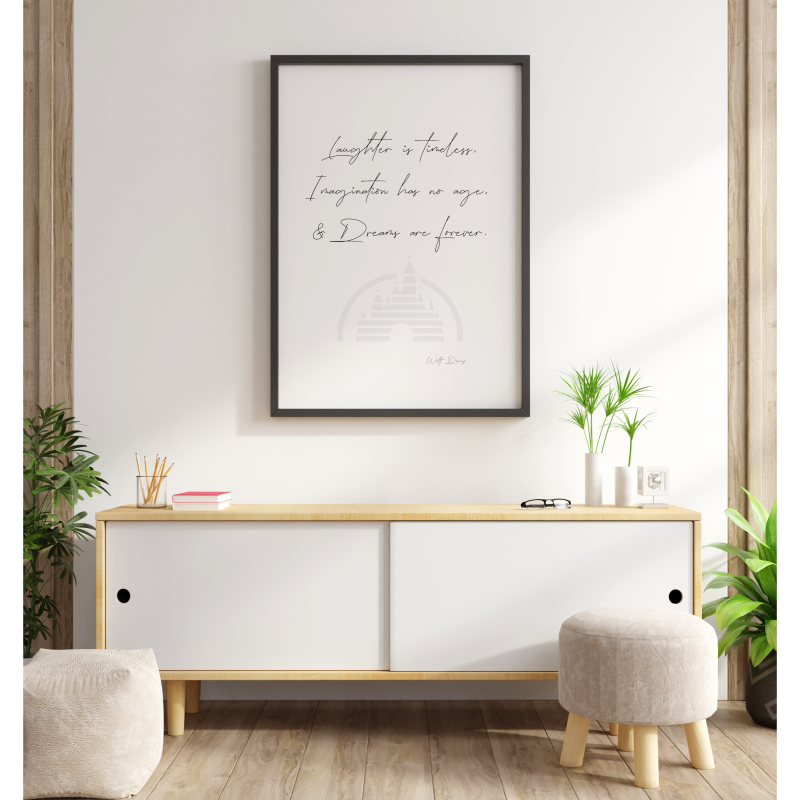 Walt Disney Quote - Laughter is timeless