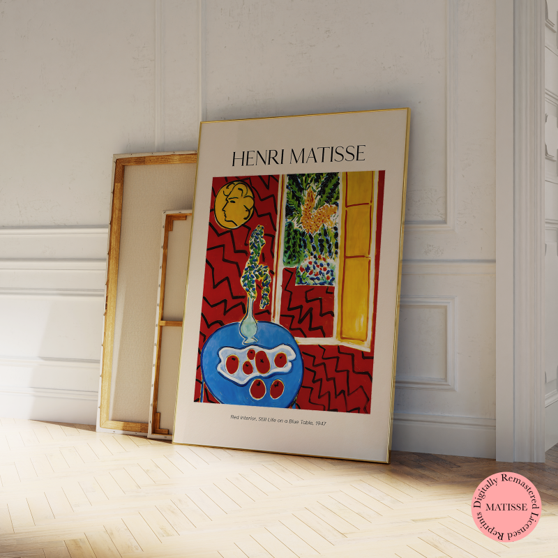 Matisse - Red Interior, Still Life on a Blue Table (1947)