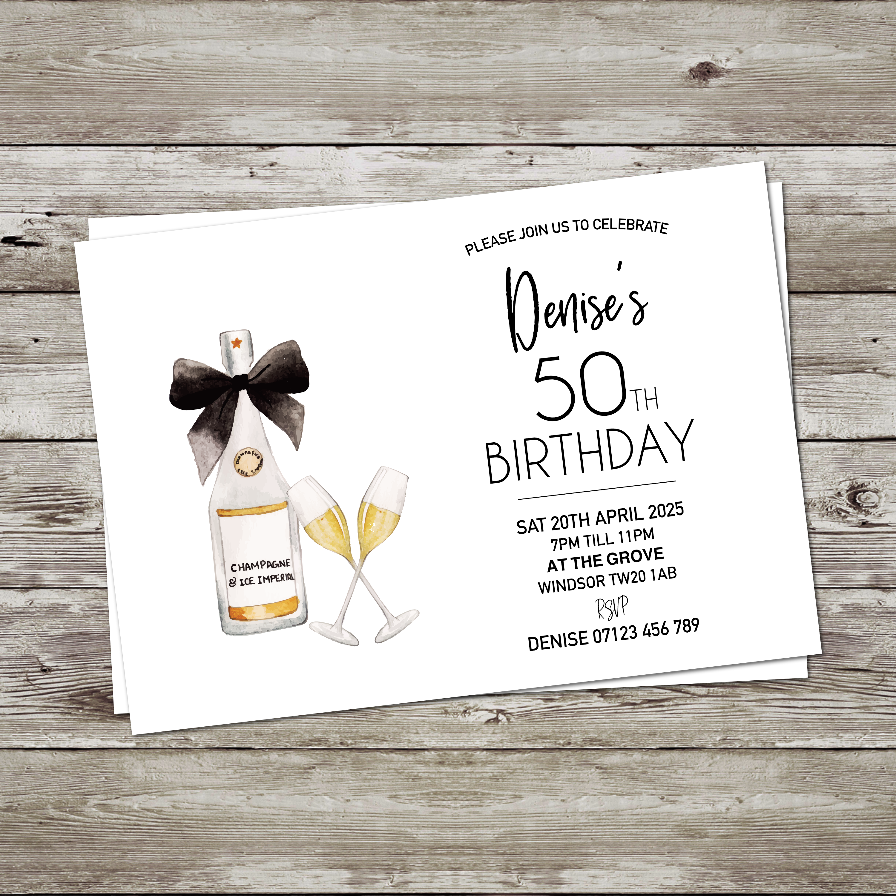 Birthday Party Invitations (pack of 12) - Image 2