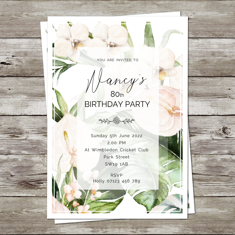 Birthday Party Invitations (pack of 12)