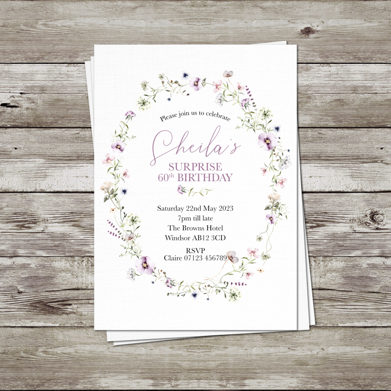 Birthday Party Invitations (pack of 12)