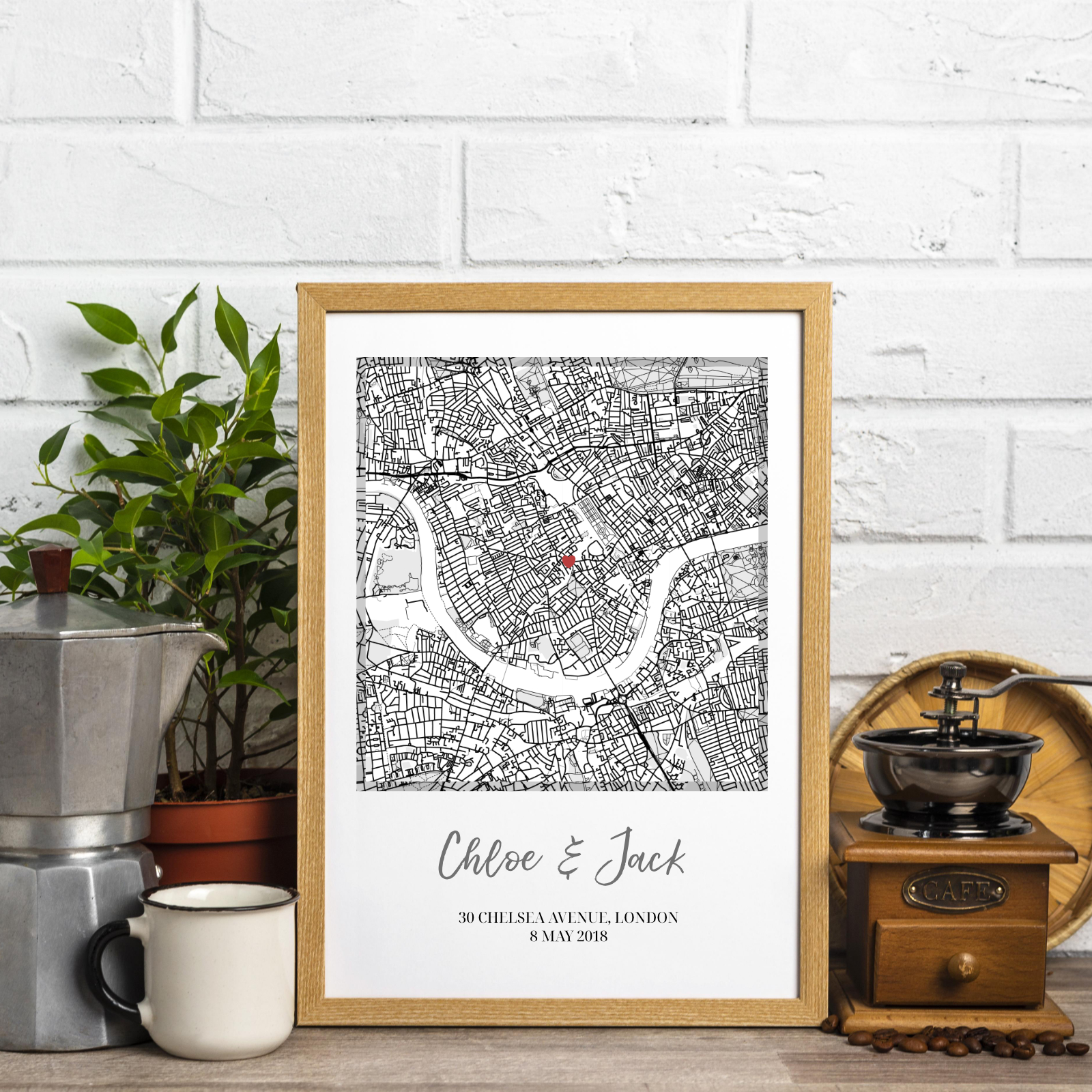 Personalised Custom Home Map, New First Time Home Buyer, Housewarming Gift Print Poster, House Map - Image 6