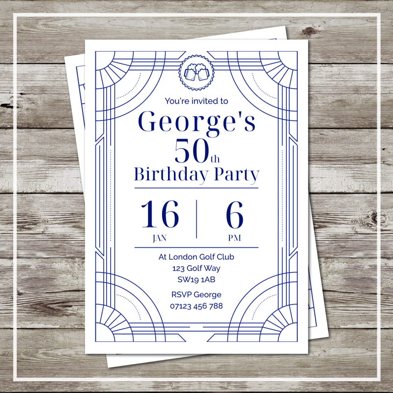 Birthday Party Invitations (pack of 12)