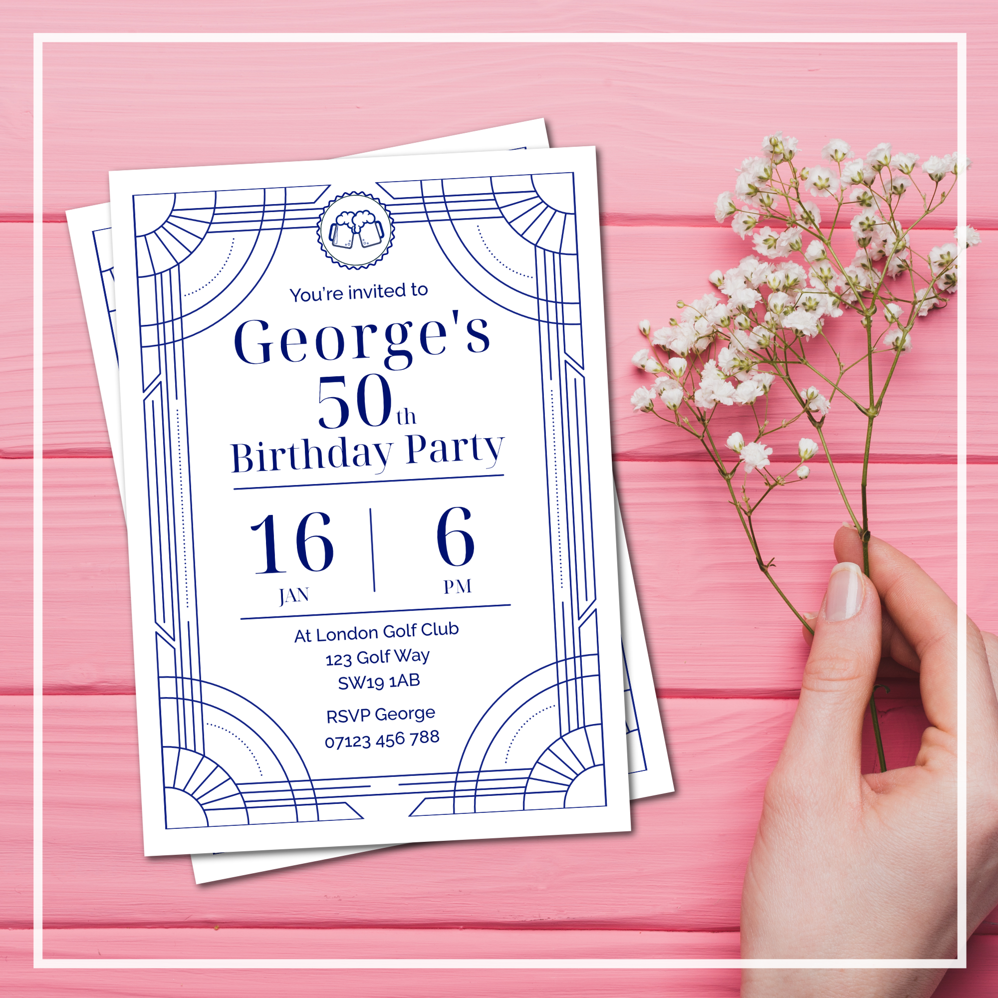 Birthday Party Invitations (pack of 12) - Image 2