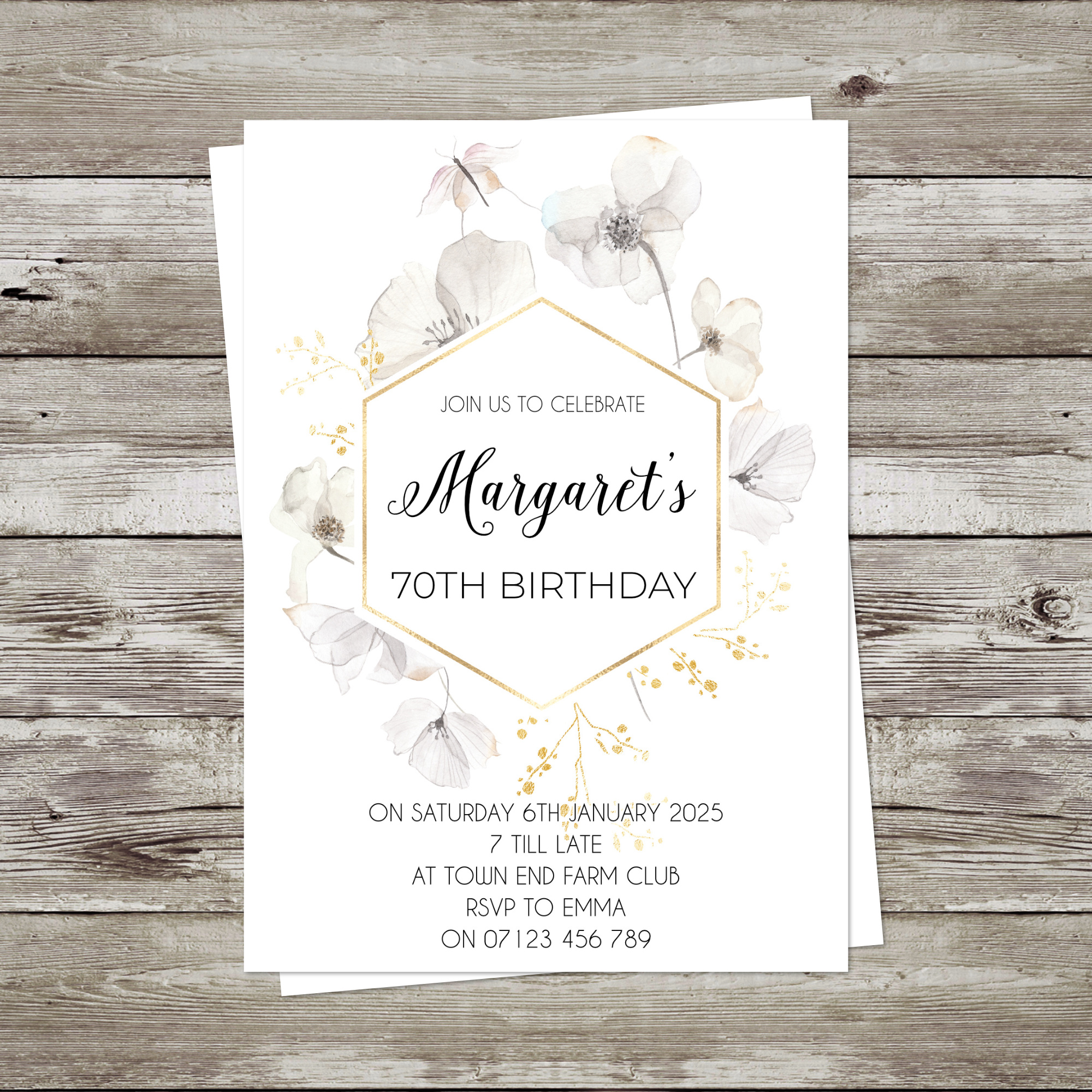 Birthday Party Invitations (pack of 12) - Image 3