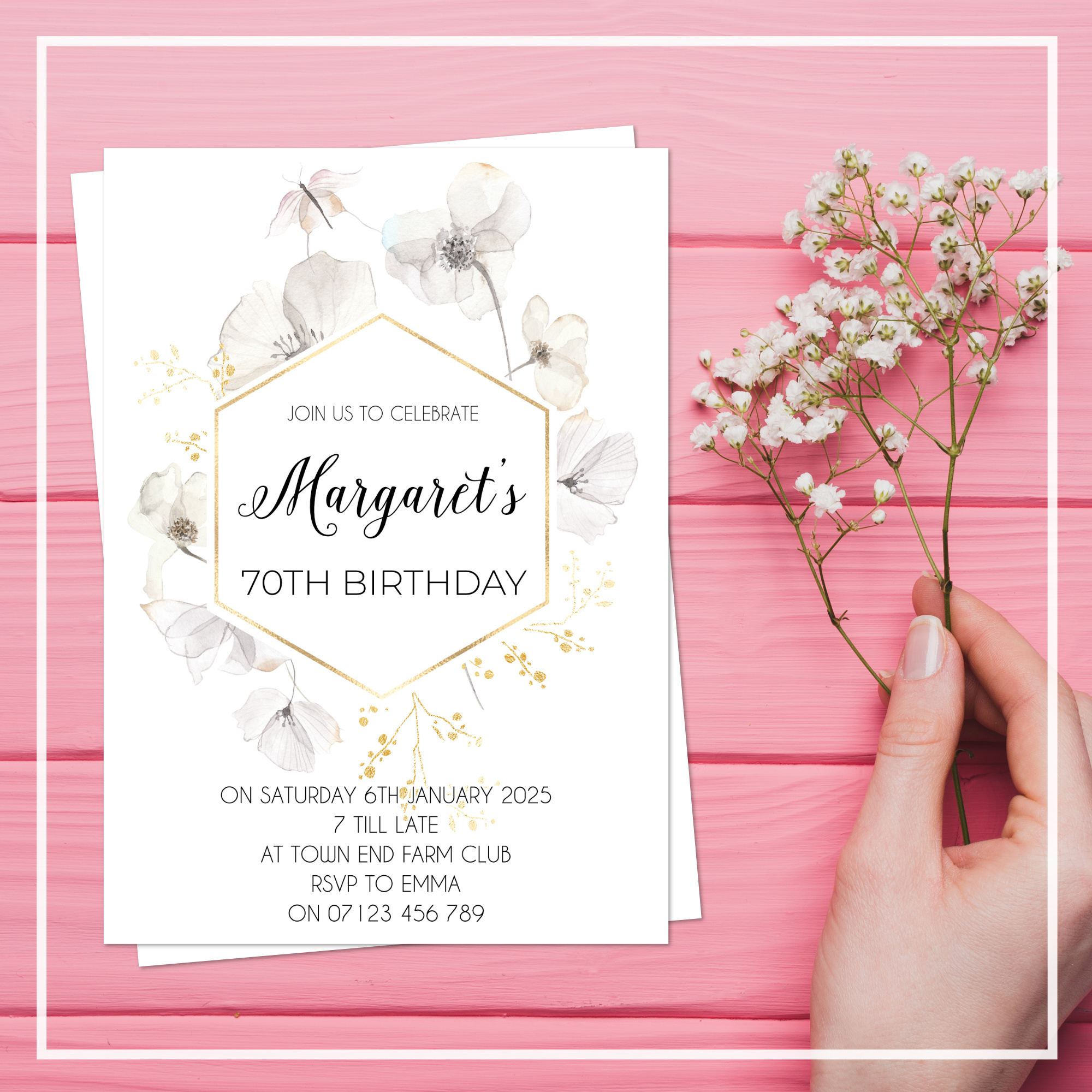 Birthday Party Invitations (pack of 12)