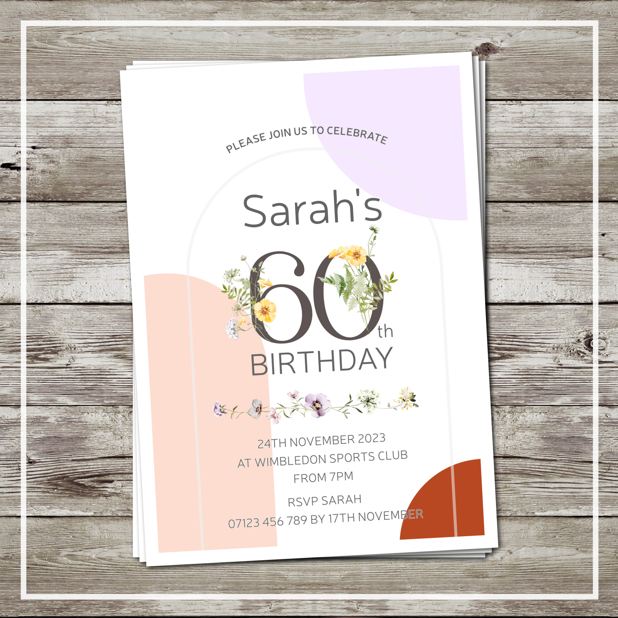 Birthday Party Invitations (pack of 12)