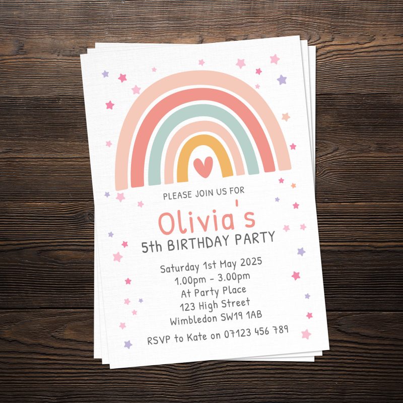 Kids Birthday Party Invitations (pack of 12)