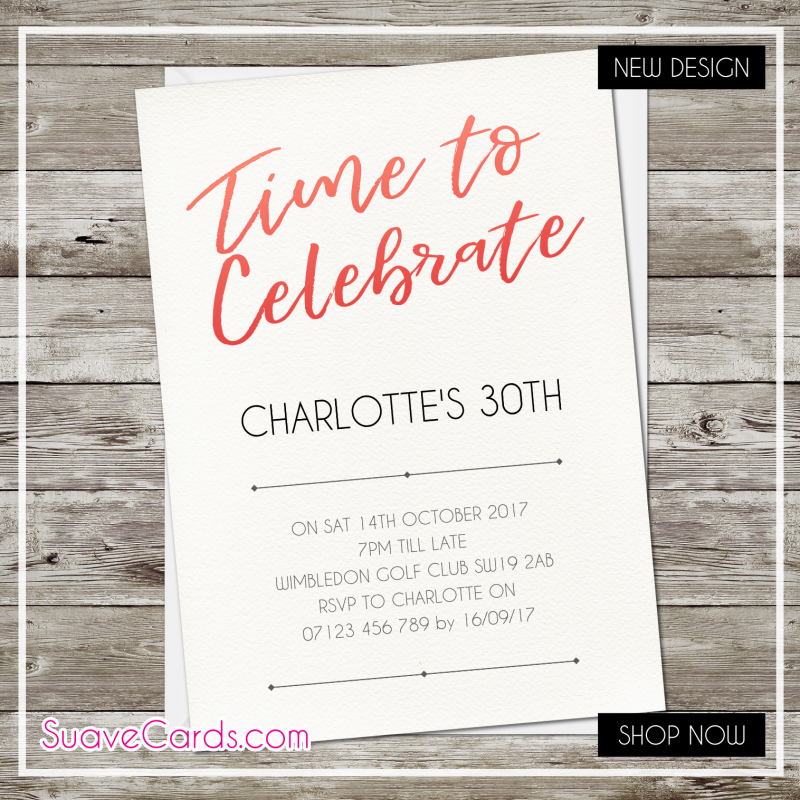 Birthday Party Invitations (pack of 12)