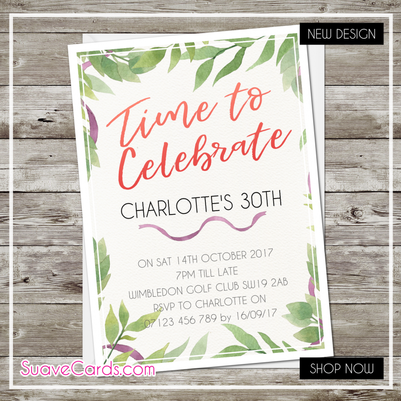 Birthday Party Invitations (pack of 12)