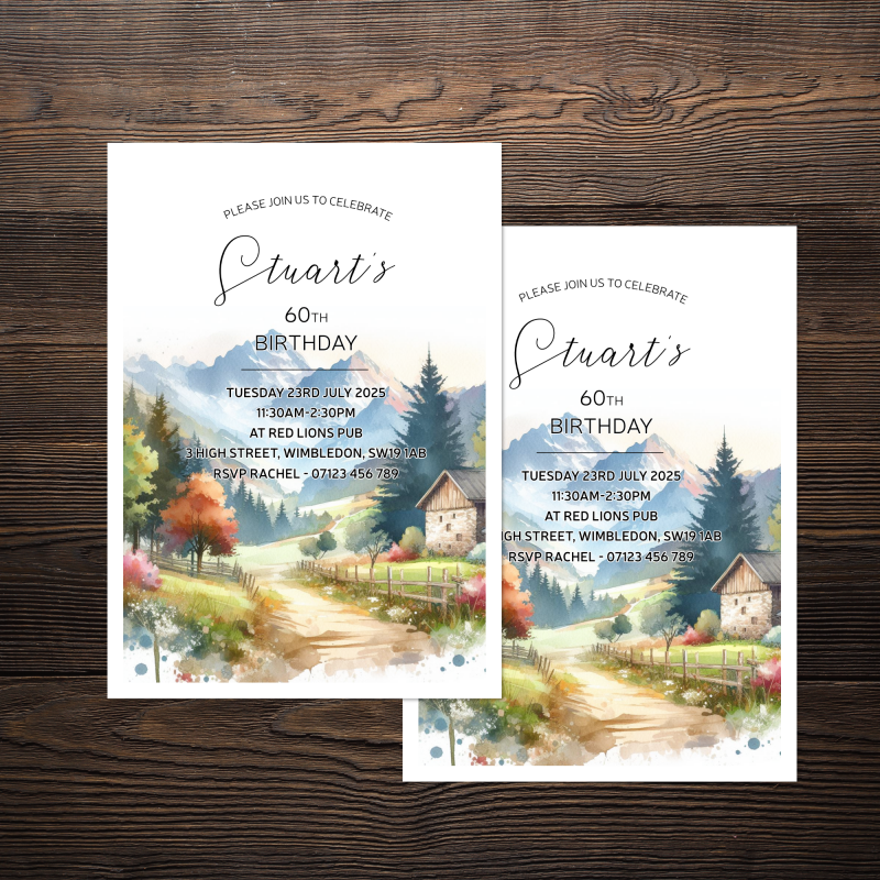 Birthday Party Invitations (pack of 12)