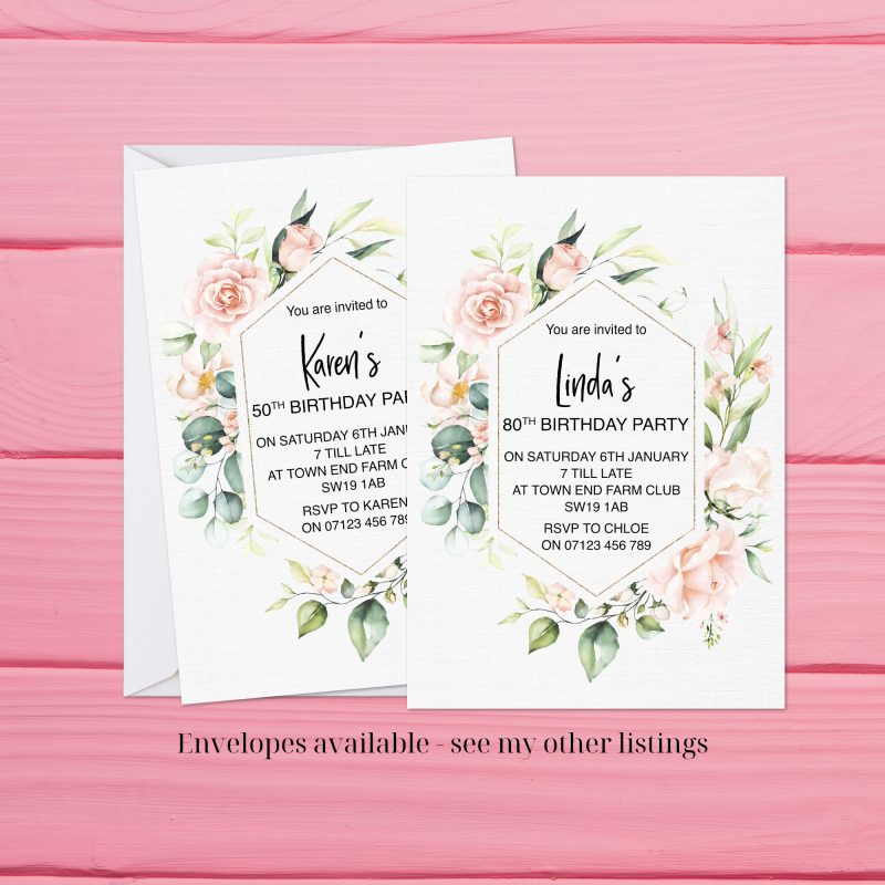 Birthday Party Invitations (pack of 12)