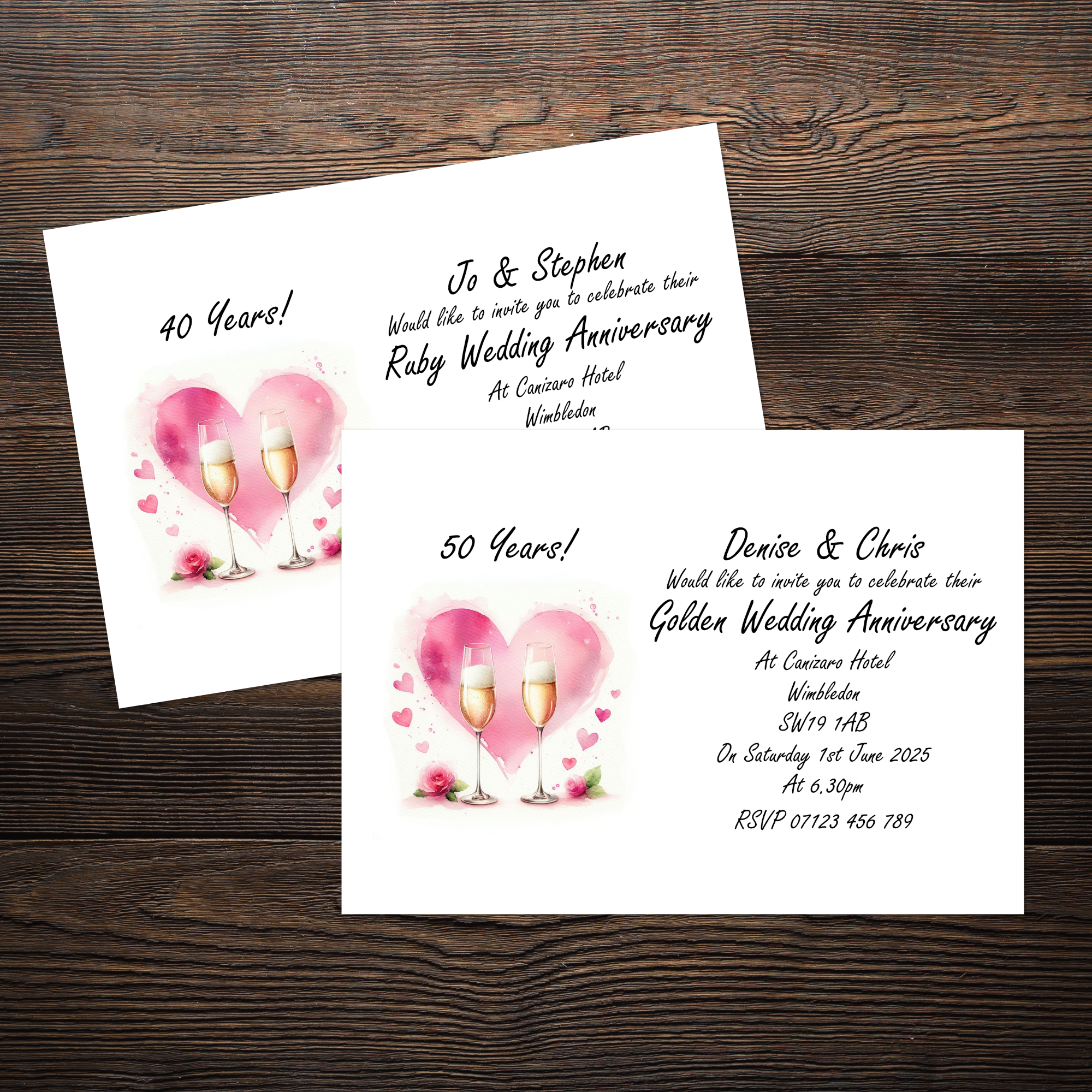Anniversary Party Invitations (pack of 12)